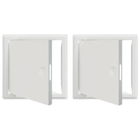 Pannello di Accesso 2 pcs Bianco 20 x 20 cm Acciaio 42010252