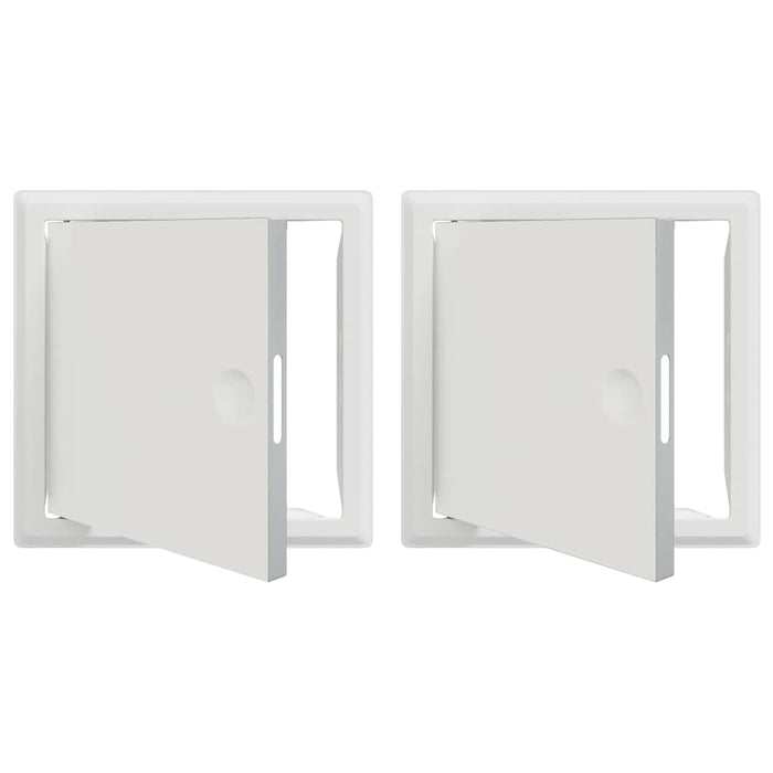 Pannello di Accesso 2 pcs Bianco 20 x 20 cm Acciaio 42010252