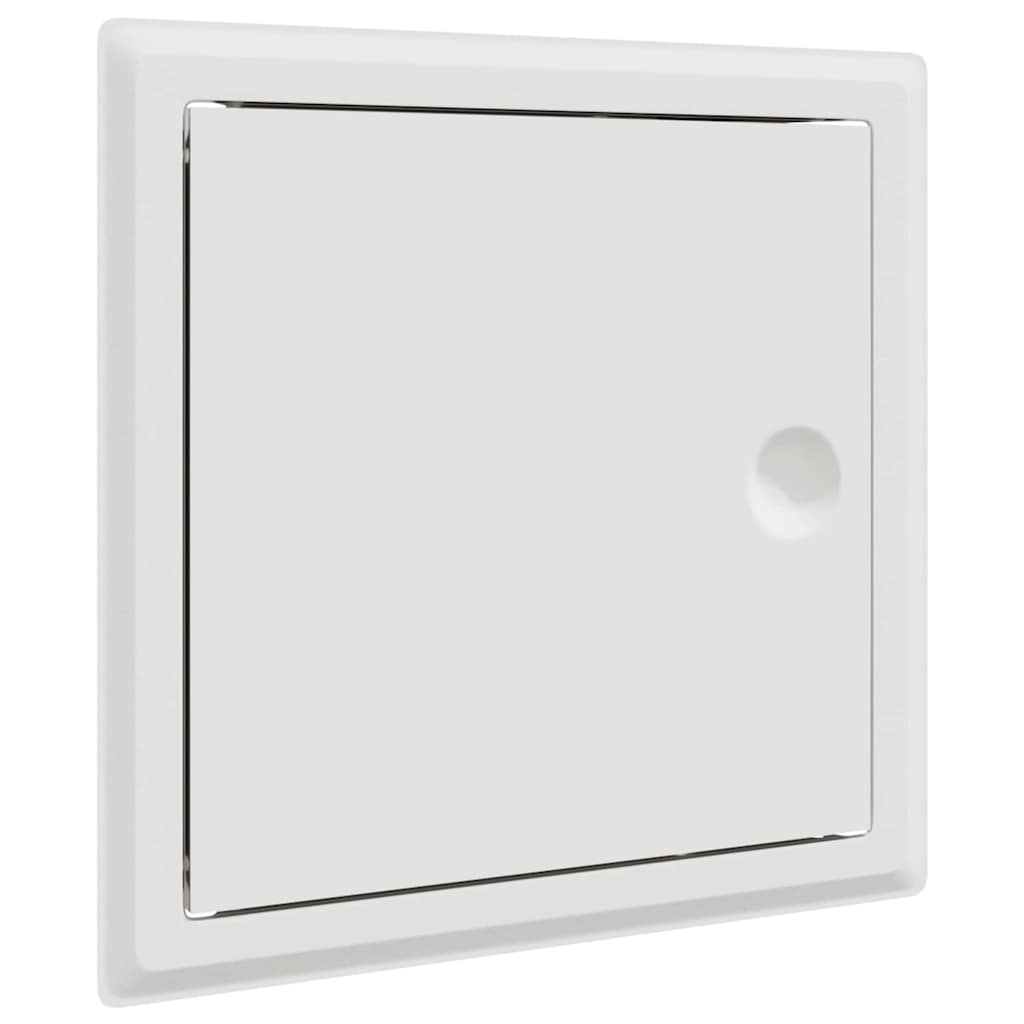 vidaXL Pannello di Accesso 2 pcs Bianco 20 x 20 cm Acciaio