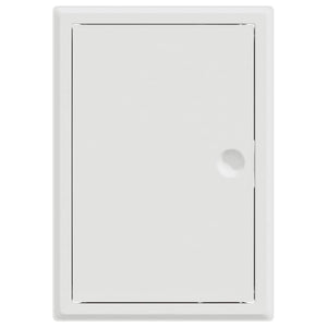vidaXL Pannello di Accesso Bianco 20 x 30 cm Acciaio