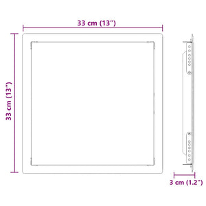 Pannello di Accesso Bianco 30 x 30 cm Acciaio 42010254