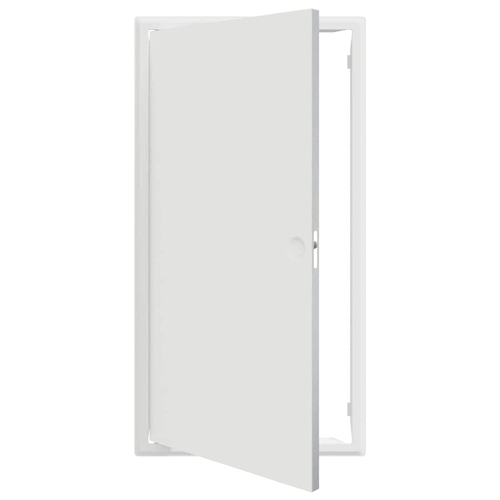 vidaXL Pannello di Accesso Bianco 30 x 60 cm Acciaio