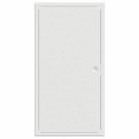 vidaXL Pannello di Accesso Bianco 30 x 60 cm Acciaio