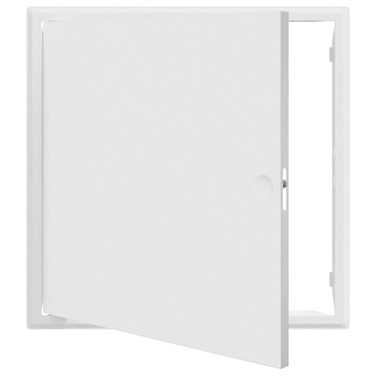 vidaXL Pannello di Accesso Bianco 50 x 50 cm Acciaio