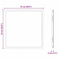 Pannello di Accesso Bianco 50 x 50 cm Acciaio 42010258