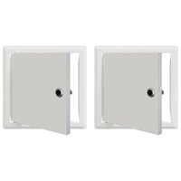 Pannello di Accesso 2 pcs Bianco 20 x 20 cm Acciaio 42010260