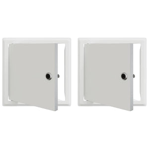 Pannello di Accesso 2 pcs Bianco 20 x 20 cm Acciaio 42010260