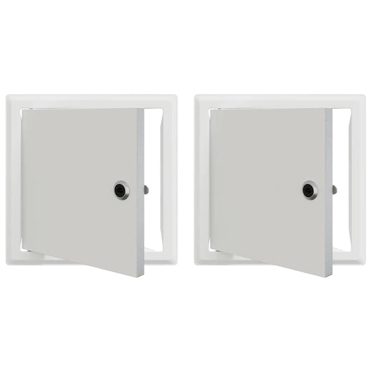 Pannello di Accesso 2 pcs Bianco 20 x 20 cm Acciaio 42010260