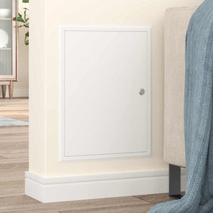 vidaXL Pannello di Accesso Bianco 30 x 40 cm Acciaio