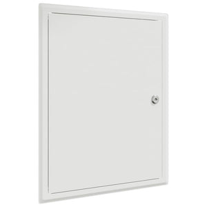 vidaXL Pannello di Accesso Bianco 30 x 40 cm Acciaio