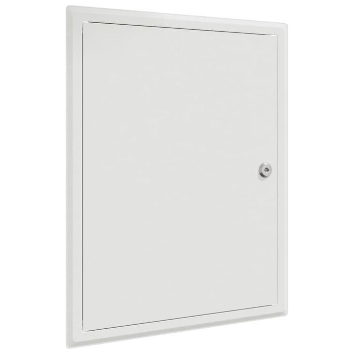 vidaXL Pannello di Accesso Bianco 30 x 40 cm Acciaio