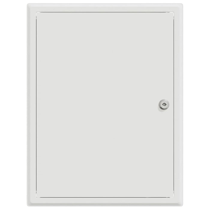 vidaXL Pannello di Accesso Bianco 30 x 40 cm Acciaio