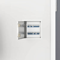 Pannello di Accesso 2 pcs Bianco 20 x 20 cm Acciaio 42010264