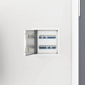 vidaXL Pannello di Accesso 2 pcs Bianco 20 x 20 cm Acciaio