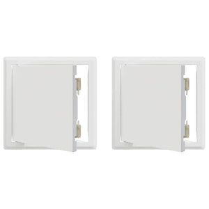 Pannello di Accesso 2 pcs Bianco 20 x 20 cm Acciaio 42010264