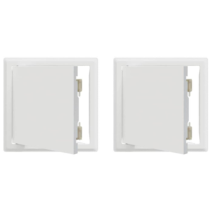 Pannello di Accesso 2 pcs Bianco 20 x 20 cm Acciaio 42010264