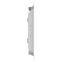 vidaXL Pannello di Accesso 2 pcs Bianco 20 x 20 cm Acciaio