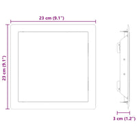 Pannello di Accesso 2 pcs Bianco 20 x 20 cm Acciaio 42010264
