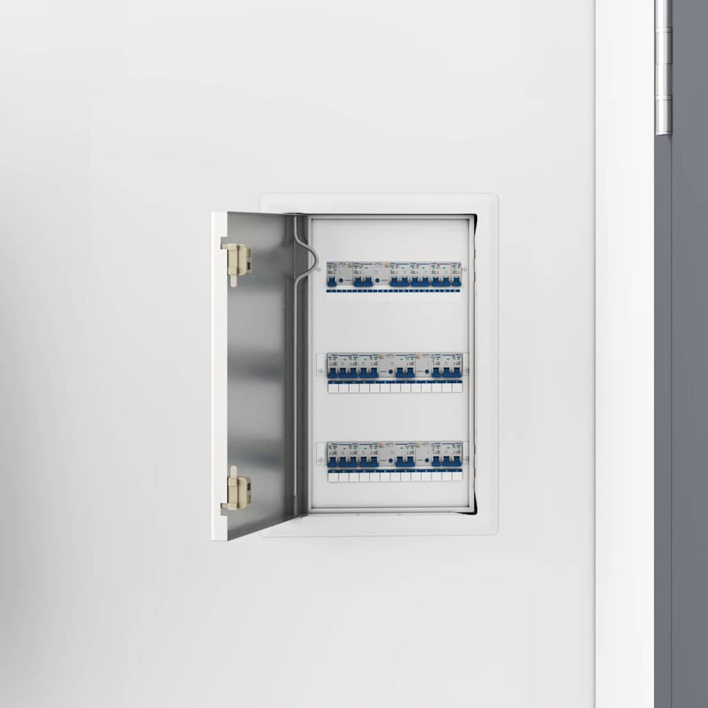 vidaXL Pannello di Accesso Bianco 20 x 30 cm Acciaio