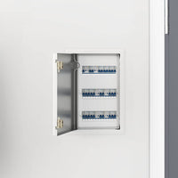 vidaXL Pannello di Accesso Bianco 20 x 30 cm Acciaio