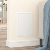 vidaXL Pannello di Accesso Bianco 20 x 30 cm Acciaio