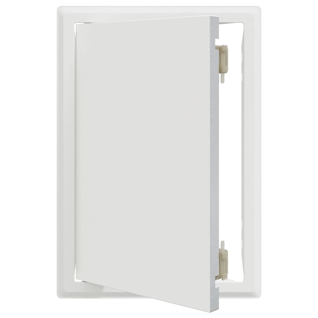 vidaXL Pannello di Accesso Bianco 20 x 30 cm Acciaio