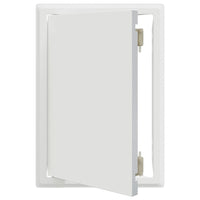 vidaXL Pannello di Accesso Bianco 20 x 30 cm Acciaio