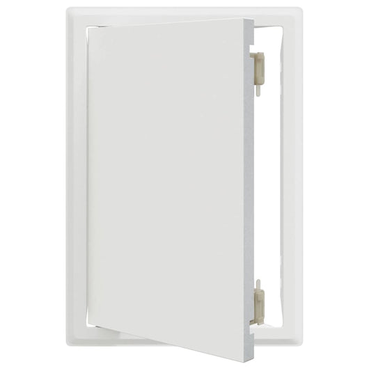 vidaXL Pannello di Accesso Bianco 20 x 30 cm Acciaio