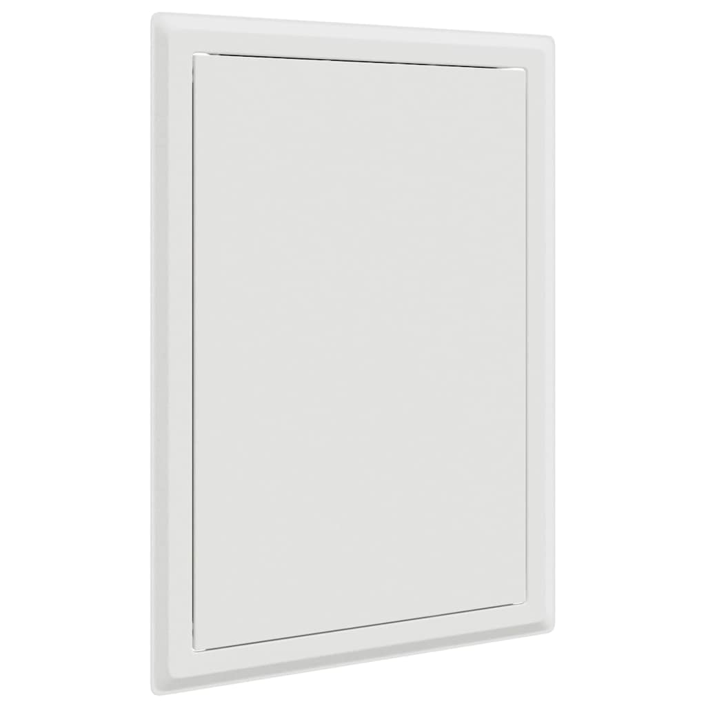 vidaXL Pannello di Accesso Bianco 20 x 30 cm Acciaio