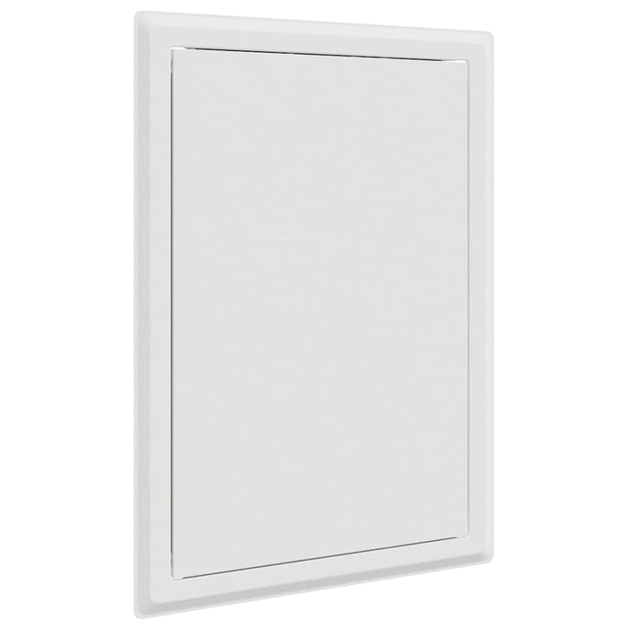 vidaXL Pannello di Accesso Bianco 20 x 30 cm Acciaio