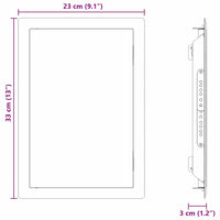 Pannello di Accesso Bianco 20 x 30 cm Acciaio 42010265