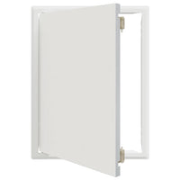 vidaXL Pannello di Accesso Bianco 30 x 40 cm Acciaio