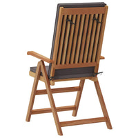 vidaXL Sedia da Giardino con cuscino 6 pcs Marrone 57 x 71.5 x 104cm