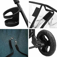 Passeggino pieghevole per animali Verde 78 x 54 x 101 cm 42012438