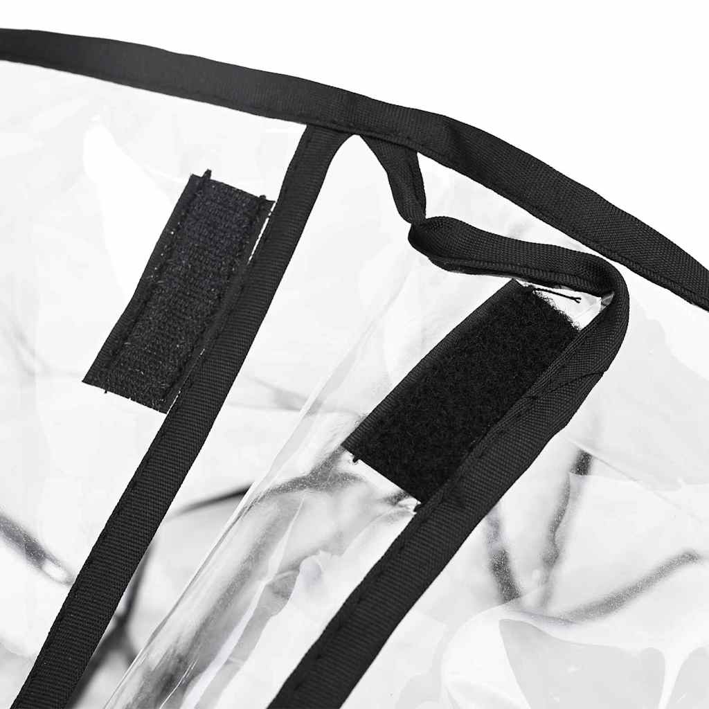 vidaXL Copertura per carrozzina per animali Altro Trasparente