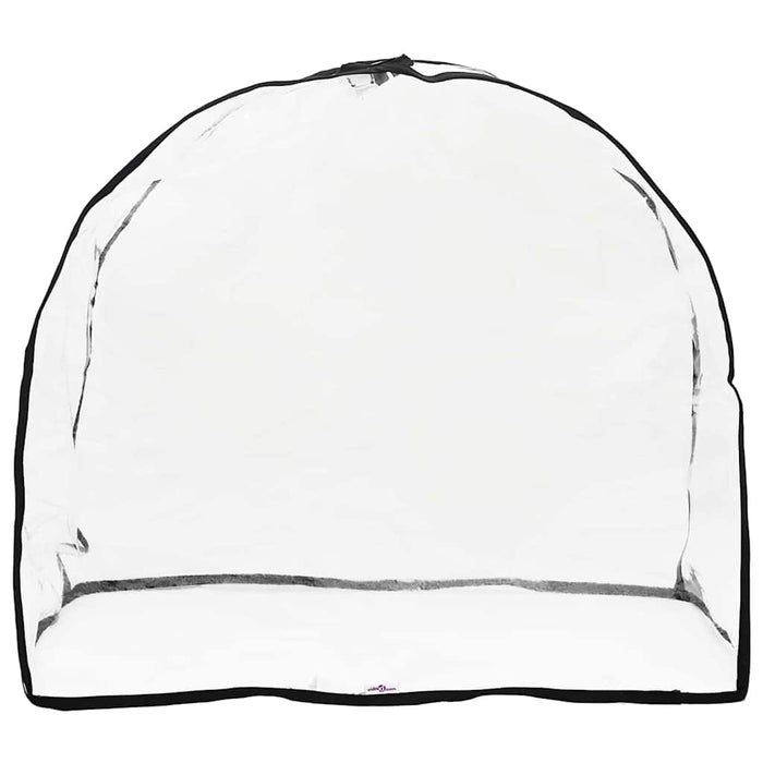 vidaXL Copertura per carrozzina per animali Altro Trasparente