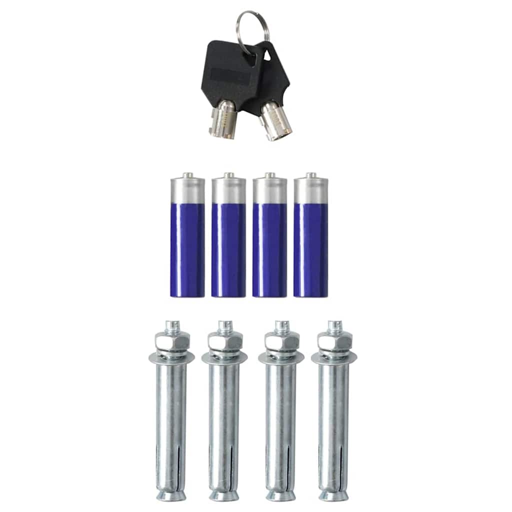 Cassaforte elettronica digitale con blocco per impronte digitali 20x31x20 cm in acciaio 42011310