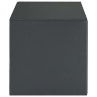 Cassa Sicura con Serratura a Chiave Grigio Scuro 20 x 31 x 20 cm Acciaio 42011314