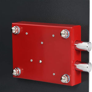 Cassaforte con Lucchetto Grigio Scuro 25x35x25 cm Acciaio 42011315