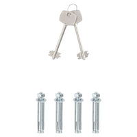 Cassaforte con Lucchetto Grigio Scuro 25x35x25 cm Acciaio 42011315