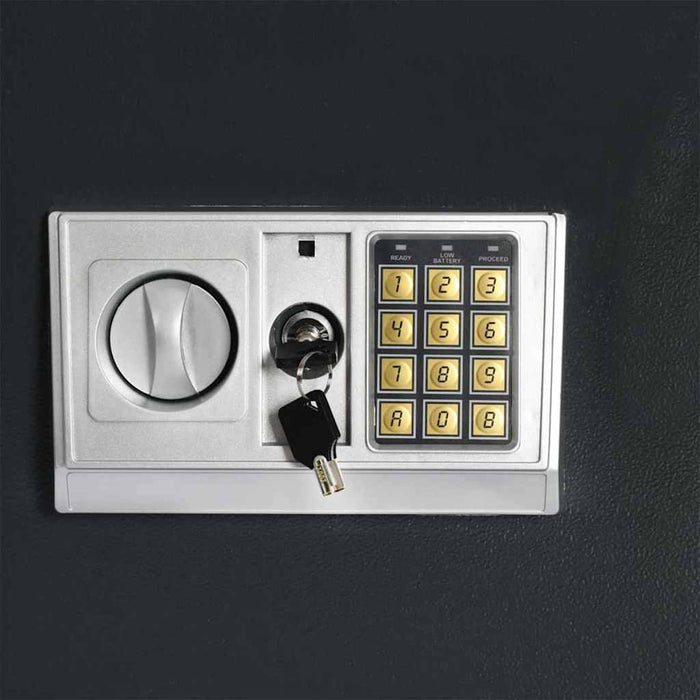 Cassaforte Digitale Grigia Scura 35x31x80 cm Acciaio 42011318