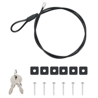 Cassaforte di Sicurezza Nera Metallo Piccola Serrature 42011320