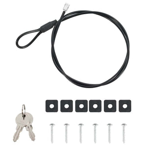 Cassaforte di Sicurezza Nera Metallo Piccola Serrature 42011320