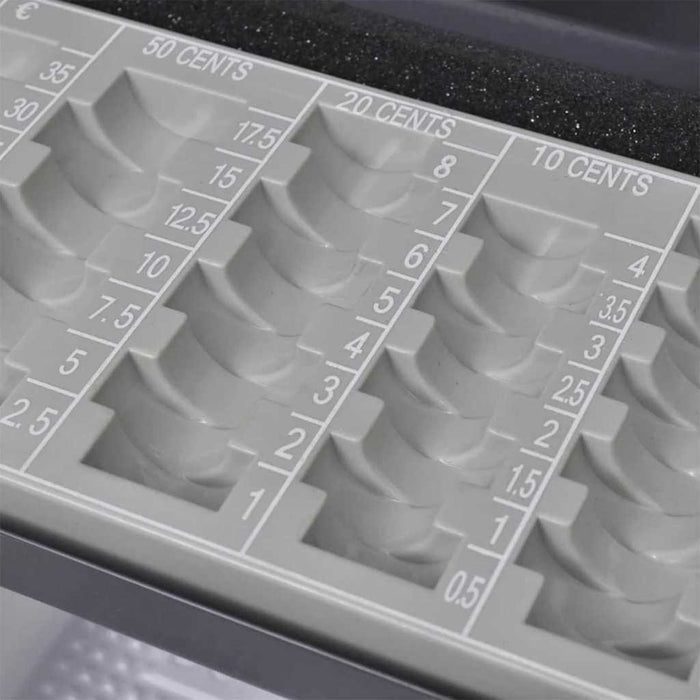 Scatola per Contanti con blocco Nero 30 x 24 x 9 cm Acciaio 42011322