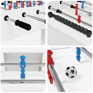 Tavolo da Foosball Bianco 125 x 60,5 x 80 cm Legno multistrato 858884