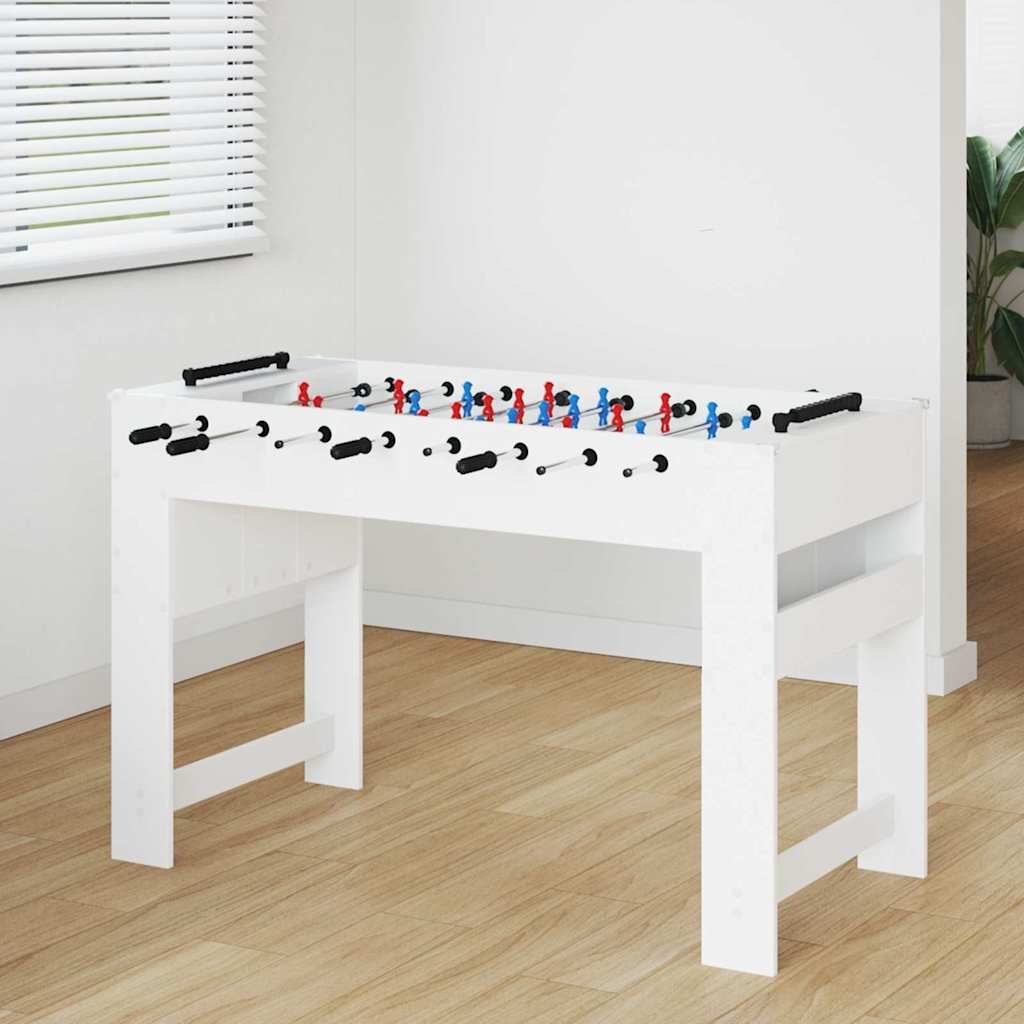 Tavolo da Foosball Bianco 125 x 60,5 x 80 cm Legno multistrato 858884