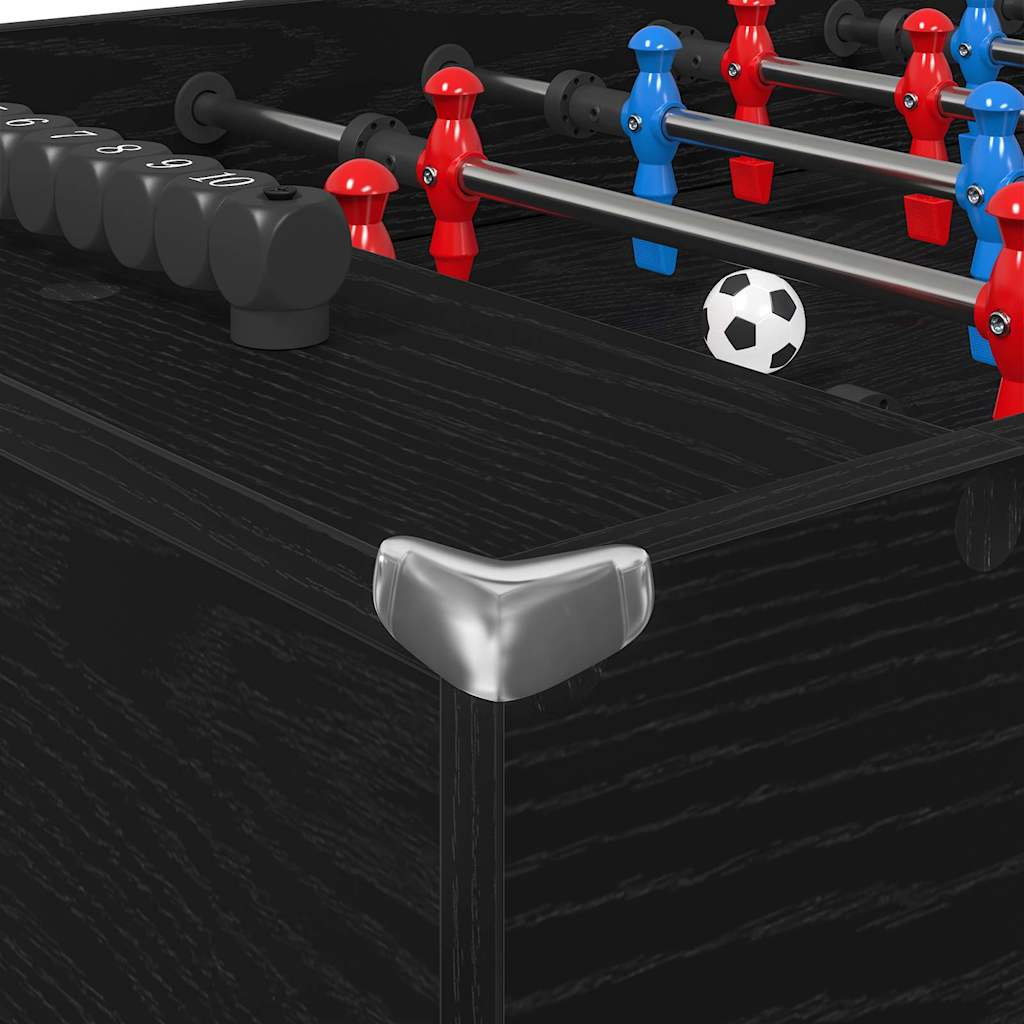 Tavolo da Foosball Rovere Nero 125 x 60,5 x 80 cm 858885