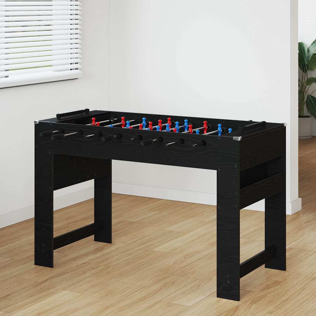 Tavolo da Foosball Rovere Nero 125 x 60,5 x 80 cm 858885