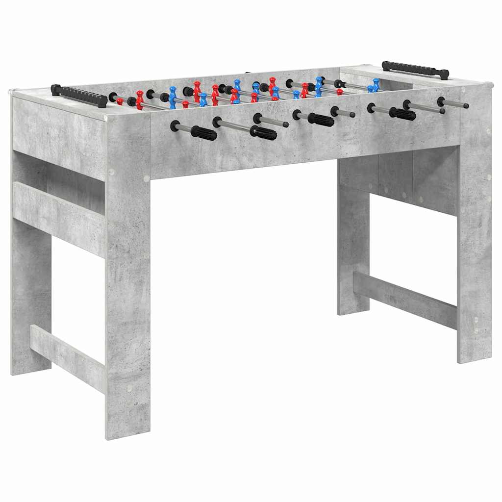Tavolo da Foosball Grigio cemento 125 x 60,5 x 80 cm 858887
