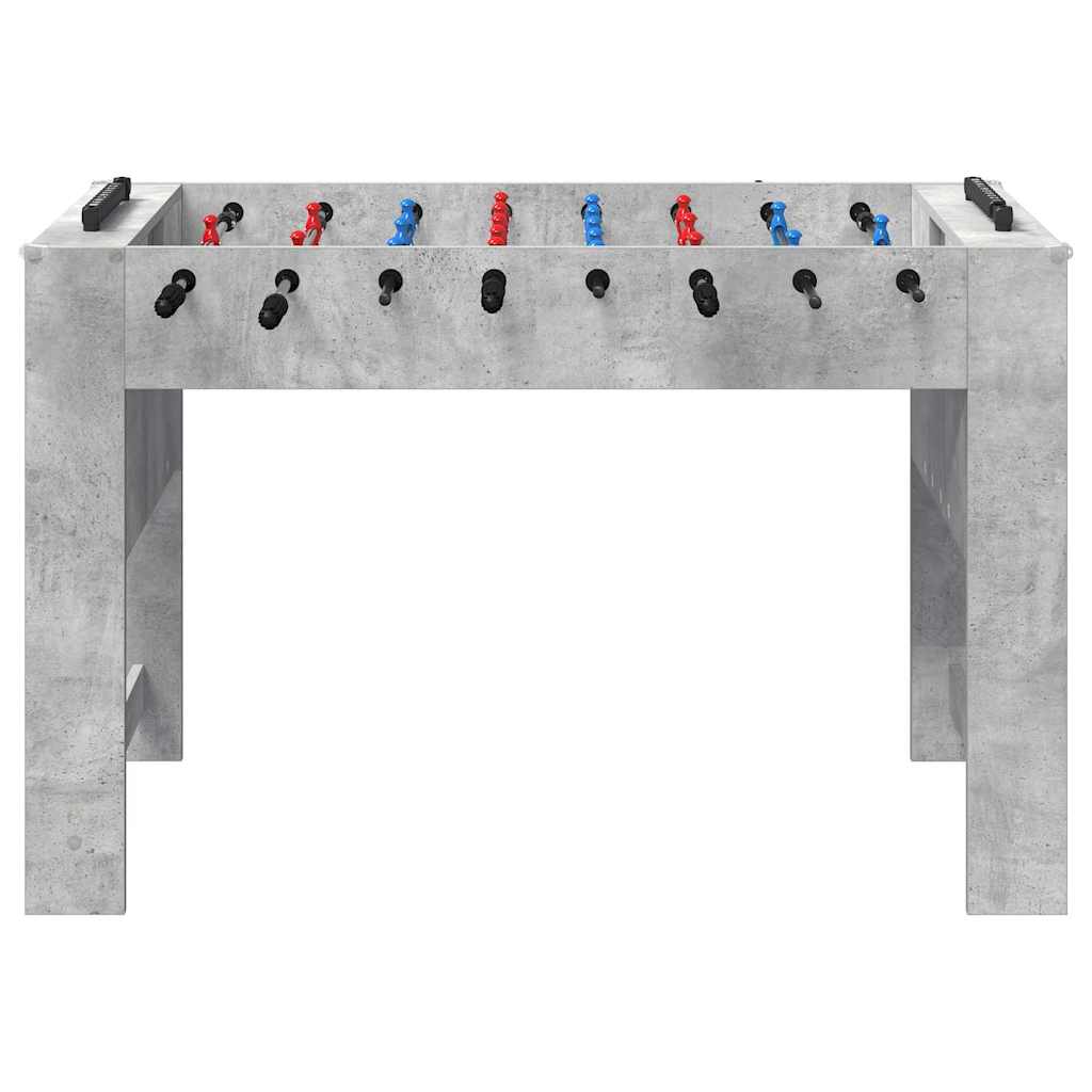 Tavolo da Foosball Grigio cemento 125 x 60,5 x 80 cm 858887